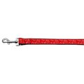 Unconditional Love Red and White Swirly Nylon Ribbon Dog Collars 1 wide 4ft Leash UN805144